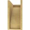 Ekena Millwork 8"W x 16"D x 16"H Classic Burlington Rough Cedar Woodgrain TimberThane Corbel, Primed Tan CORUR08X16X16BURRCPR - alternate 4